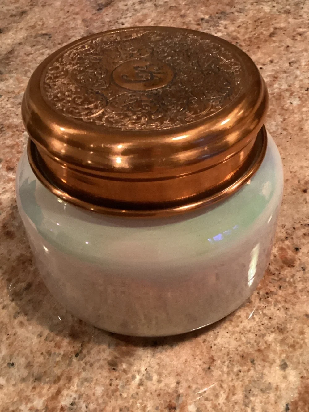 Anthropologie Empty Candle Jar with leftover wax
